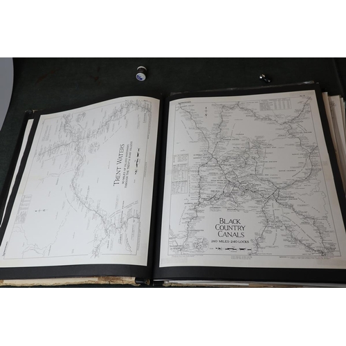 141 - Large collection canal maps and ephemera