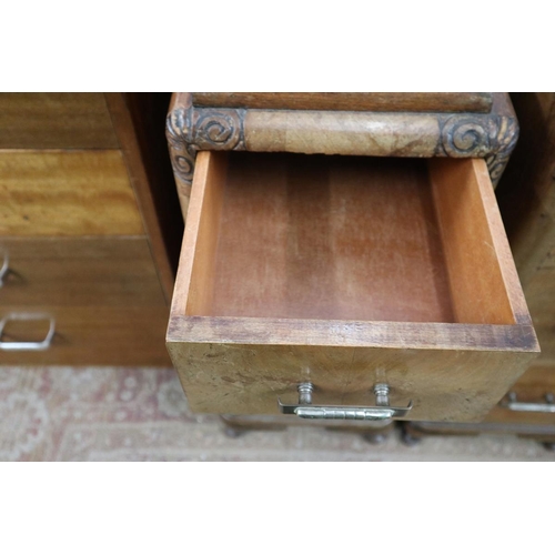 170 - A pair of Walnut bedside cabinets