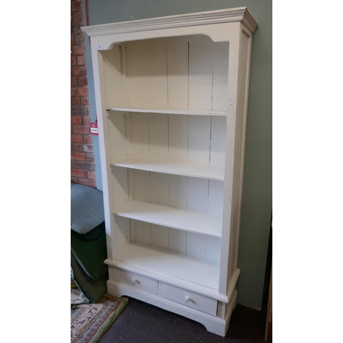 237 - Large painted bookcase - Approx W: 94cm D: 34cm H: 182cm