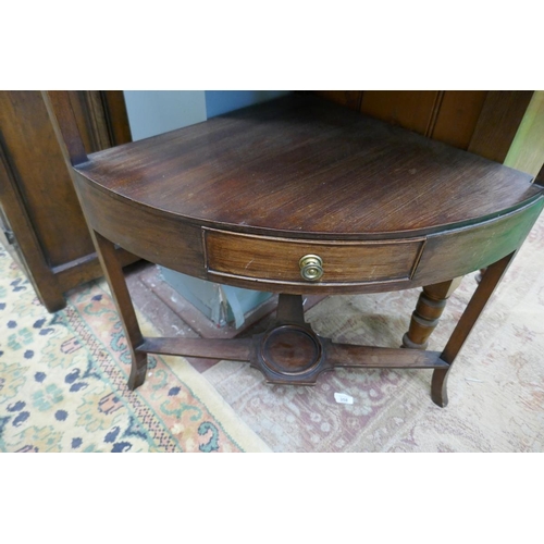 258 - Mahogany wash stand with jug and bowl