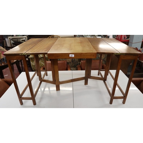 269 - Interesting Cotswold School walnut cantilever folding table - Attributed to Fred Foster