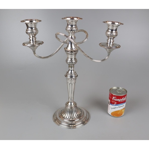 277 - Silver plate candelabra by Elkington - Approx H: 37cm