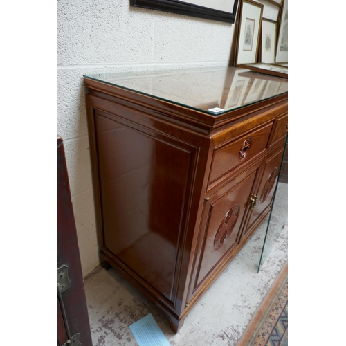 287 - Large Oriental themed sideboard - Approx W: 183cm D: 48cm H: 87cm