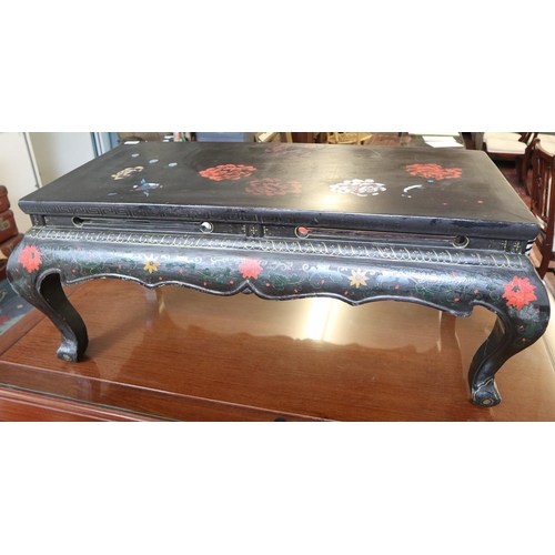 295 - Hand painted Oriental coffee table