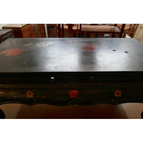 295 - Hand painted Oriental coffee table