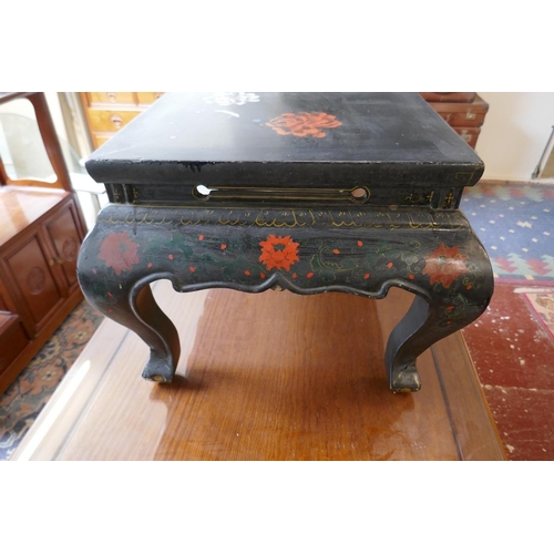 295 - Hand painted Oriental coffee table