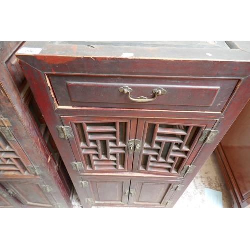 296 - Pair of Antique Chinese cabinets - Approx W: 47cm D: 47cm H: 90cm