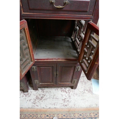 296 - Pair of Antique Chinese cabinets - Approx W: 47cm D: 47cm H: 90cm