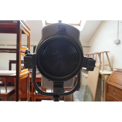 301 - Vintage theatre spot light and stand