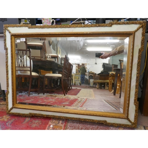 308 - Gilt framed bevelled glass mirror