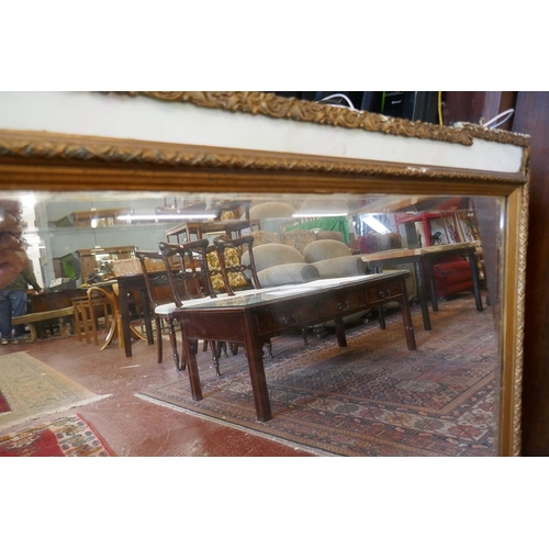 308 - Gilt framed bevelled glass mirror