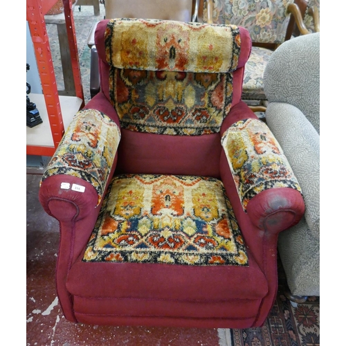 315 - Antique carpet chair