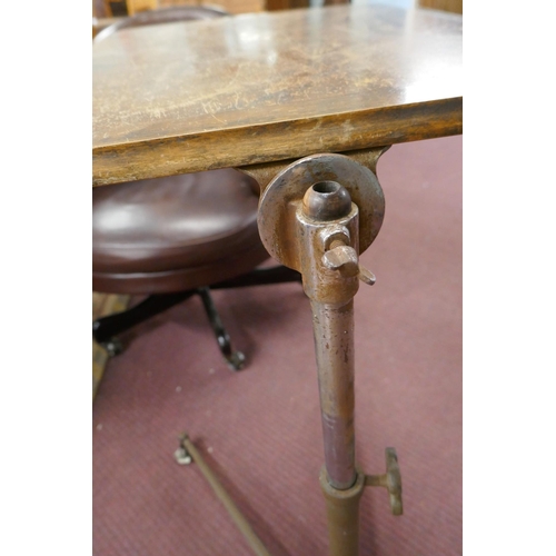 326 - Antique adjustable table