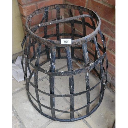 333 - Antique metal basket