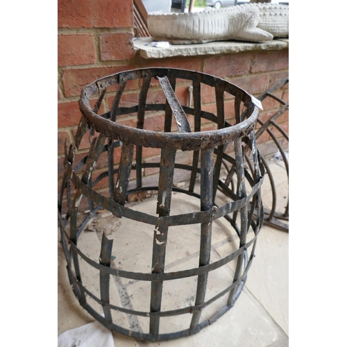 333 - Antique metal basket