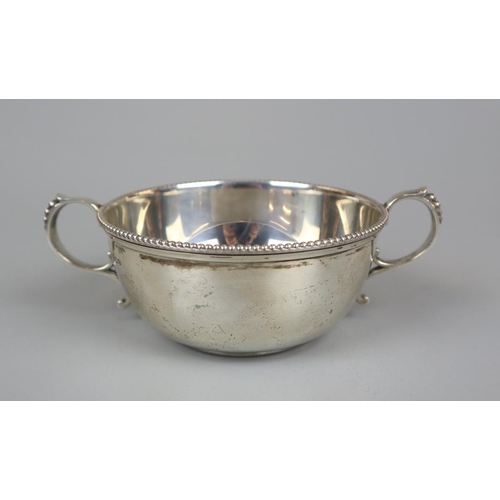 46 - Hallmarked silver caudle cup - Approx weight 163g