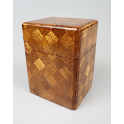 67 - Parquetry playing card box