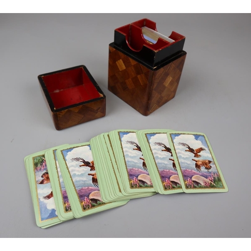 67 - Parquetry playing card box