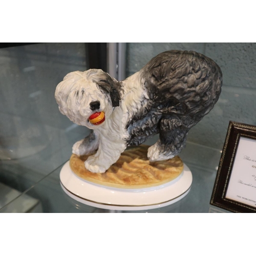 87 - Royal Worcester Old English Sheepdog by Kenneth Potts L/E No 26/250 - Approx H: 23cm