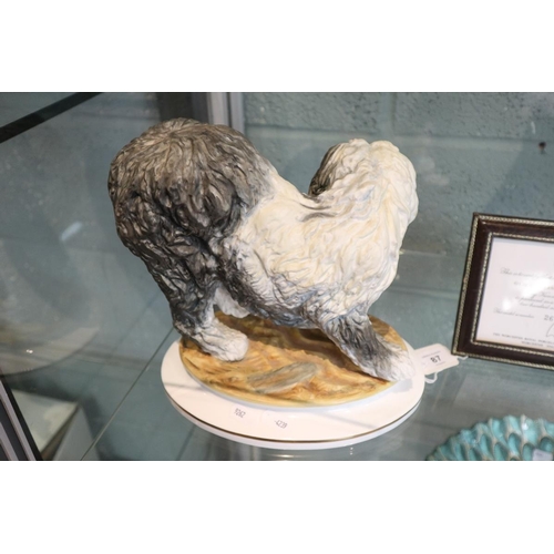 87 - Royal Worcester Old English Sheepdog by Kenneth Potts L/E No 26/250 - Approx H: 23cm