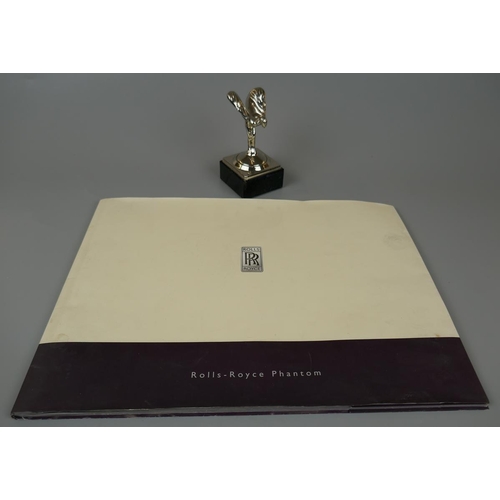 93 - Rolls Royce Spirit of Ecstasy and promotional brochure