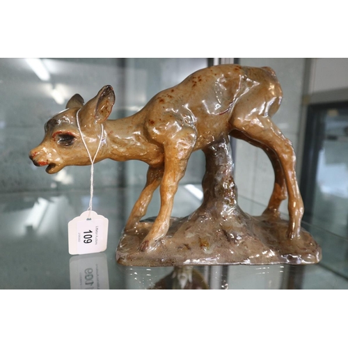 109 - Karl Stuhe - 4274 figurine of a deer - Approx height: 17cm