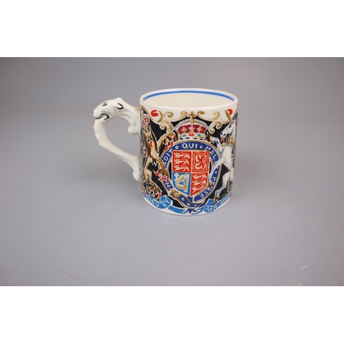 116 - Commemorative coronation mug - King Edward VIII with certificate - design created by Dame Laura Knig... 