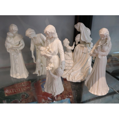 130 - Set of 5 Royal Worcester Maureen Halson figures