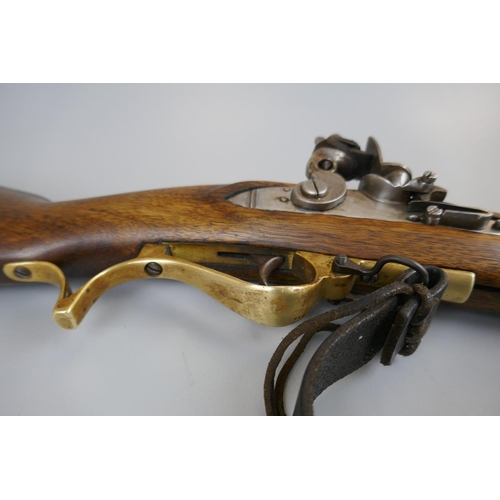 131 - Working replica baker rifle (smooth bore) with bayonet - Licence required(UK buyer only)