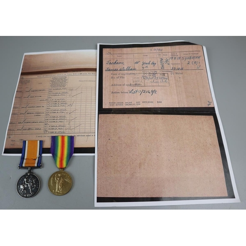 136 - 2 WWI medals - Jackson