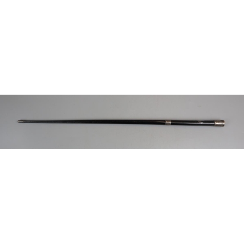 141 - Hallmarked silver mounted conductors baton