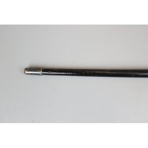 141 - Hallmarked silver mounted conductors baton