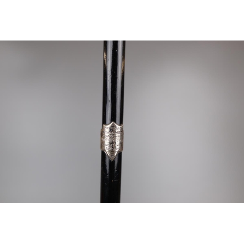 141 - Hallmarked silver mounted conductors baton