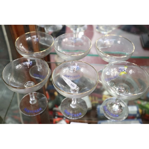 154 - Set of 6 Babycham glasses