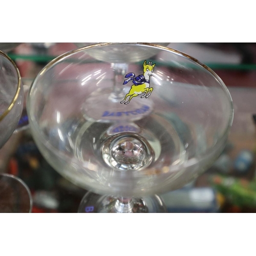 154 - Set of 6 Babycham glasses