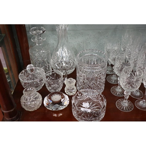 162 - Collection of crystal and glass