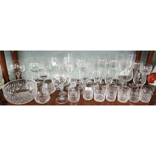 165 - Collection of glass