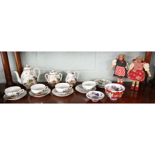 166 - Collectables to include Chinese bowls, tea service etc