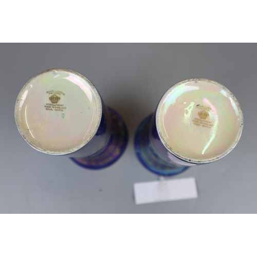 171 - Pair of Crown Devon vases - Royal George pattern circa 1925