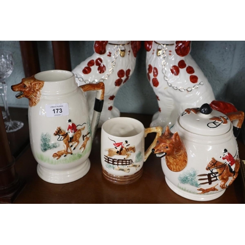 173 - Collection of ceramics to include Staffordshire dogs and miniatures