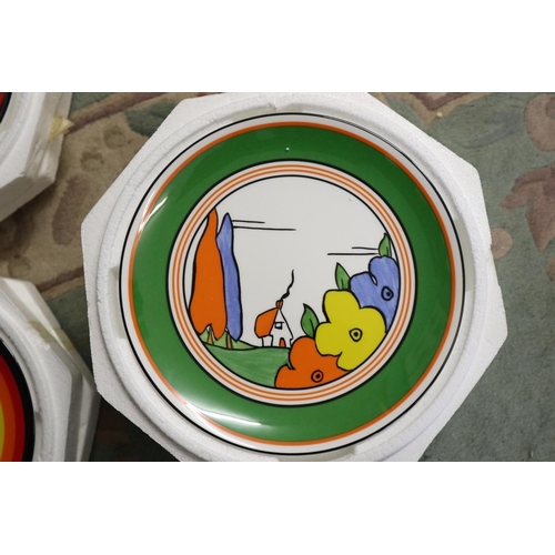 178 - The world of Clarice Cliff set of 8 plates by Wedgewood