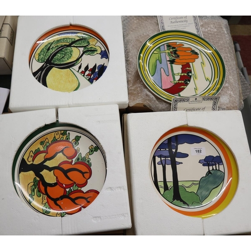 182 - Best Loved Landscapes of Clarice Cliff set of 4 by Wedgwood