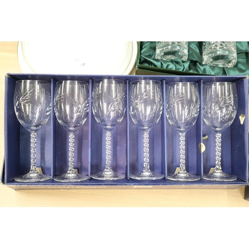 187 - Collection of glass to include Royal Albert crystal