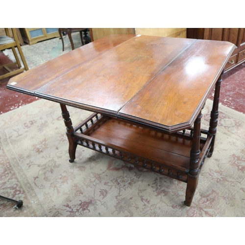 192 - Mahogany drop leaf centre table - Approx L: 91cm W: 91cm H: 73cm