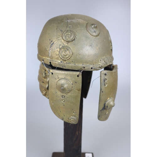 193 - Model of Persian helmet on stand