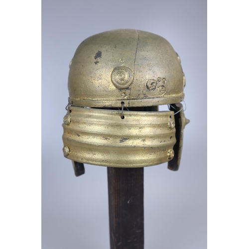 193 - Model of Persian helmet on stand