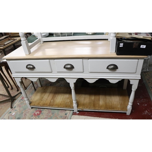 203 - Painted oak dresser base - Approx W: 137cm D: 45cm H: 76cm