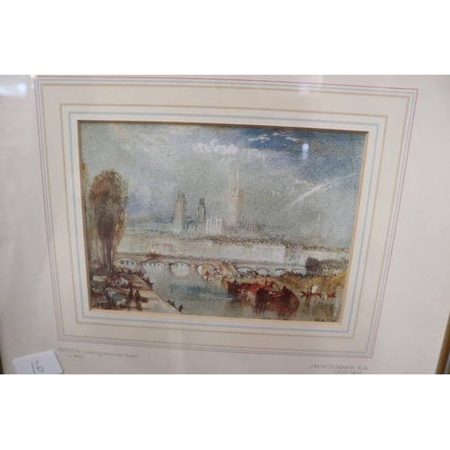 218 - Set of 4 prints by J W M Turner