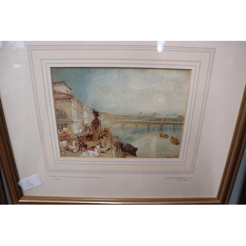 218 - Set of 4 prints by J W M Turner