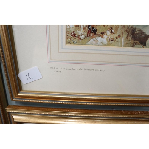 218 - Set of 4 prints by J W M Turner